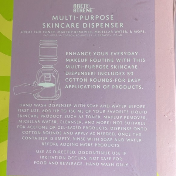 Arete Athene Multi-purpose skincare dispenser NIB - Picture 5 of 6